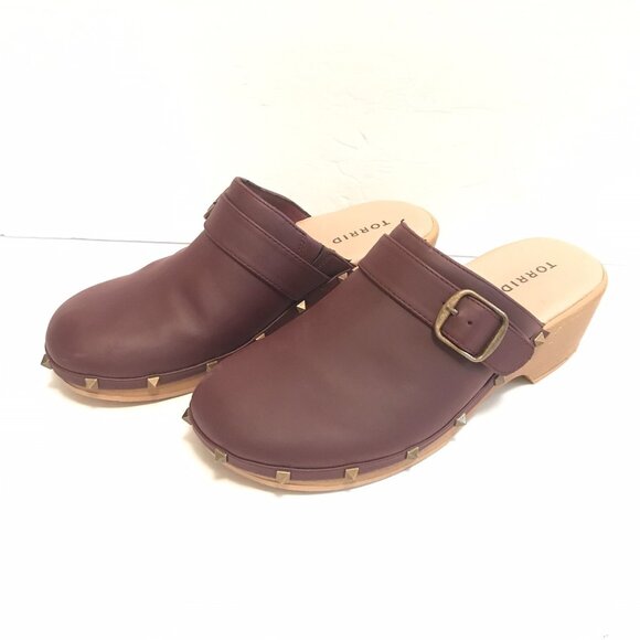 torrid Shoes - Torrid Women Black Studded Mini Clogs Size 7.5 Comfortable                  [11]